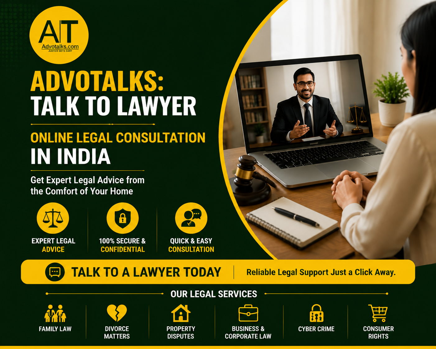 Online Legal Consultation In India: How To Talk To A Lawyer From Home